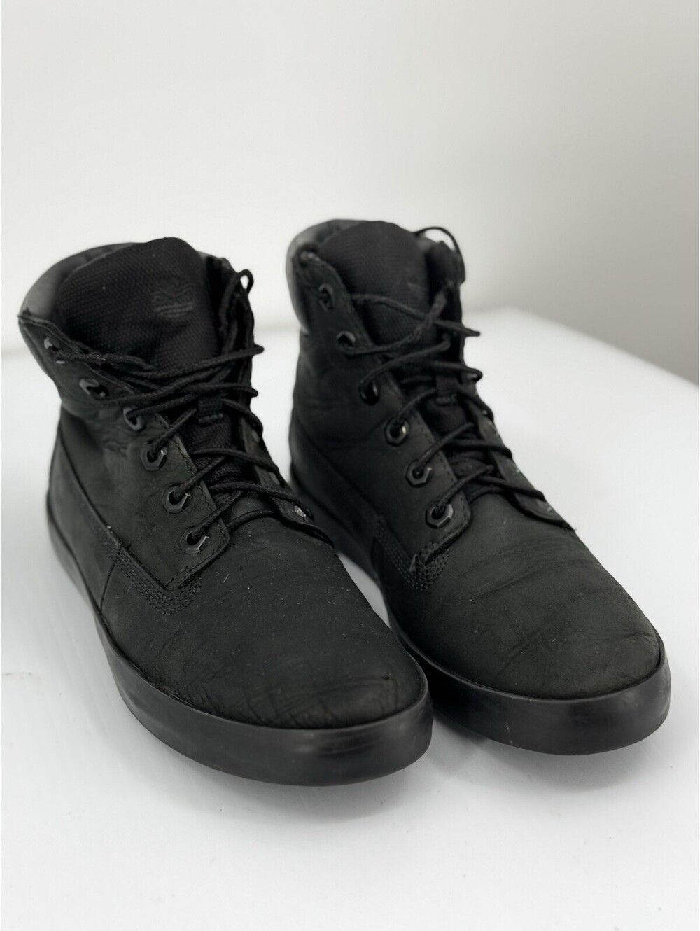 Timberland Davis Square Chukka A24HV Women’s 9 Black Leather Boots Casual Md Top